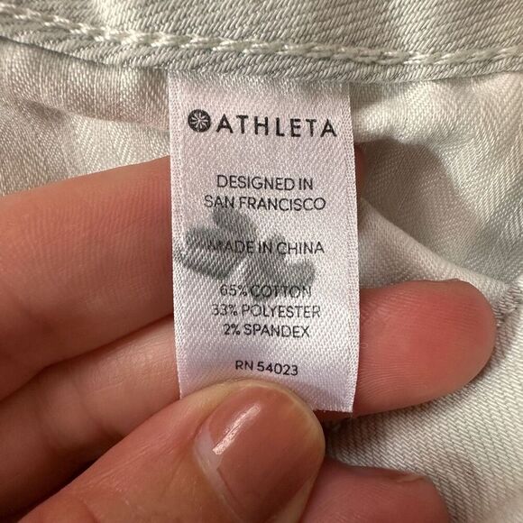 Athleta Sculptek Light Blue Skinny Jeans Size 10 ankle - Picture 6 of 7